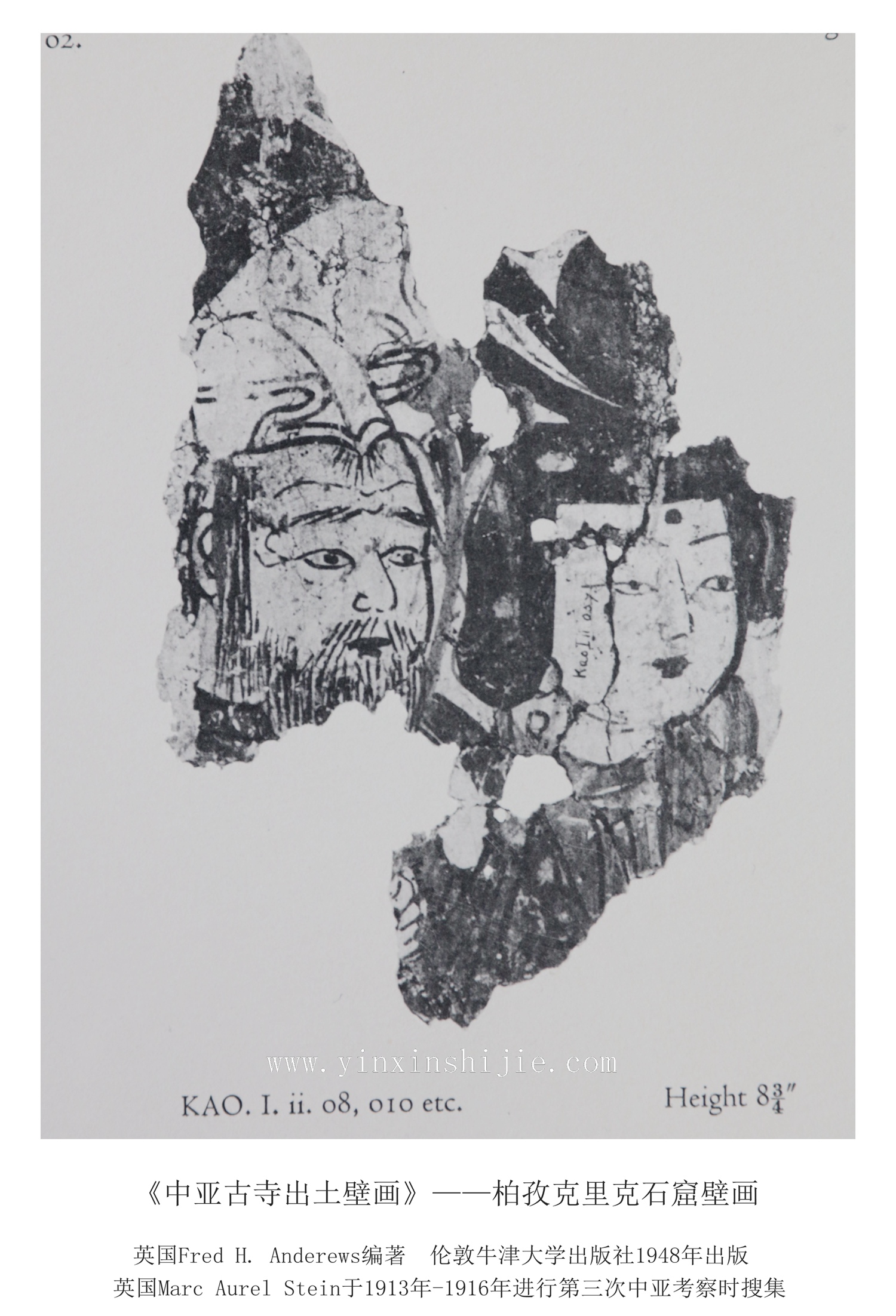 柏孜克里克石窟壁画（二十八）—《中亚古寺出土壁画》1948年