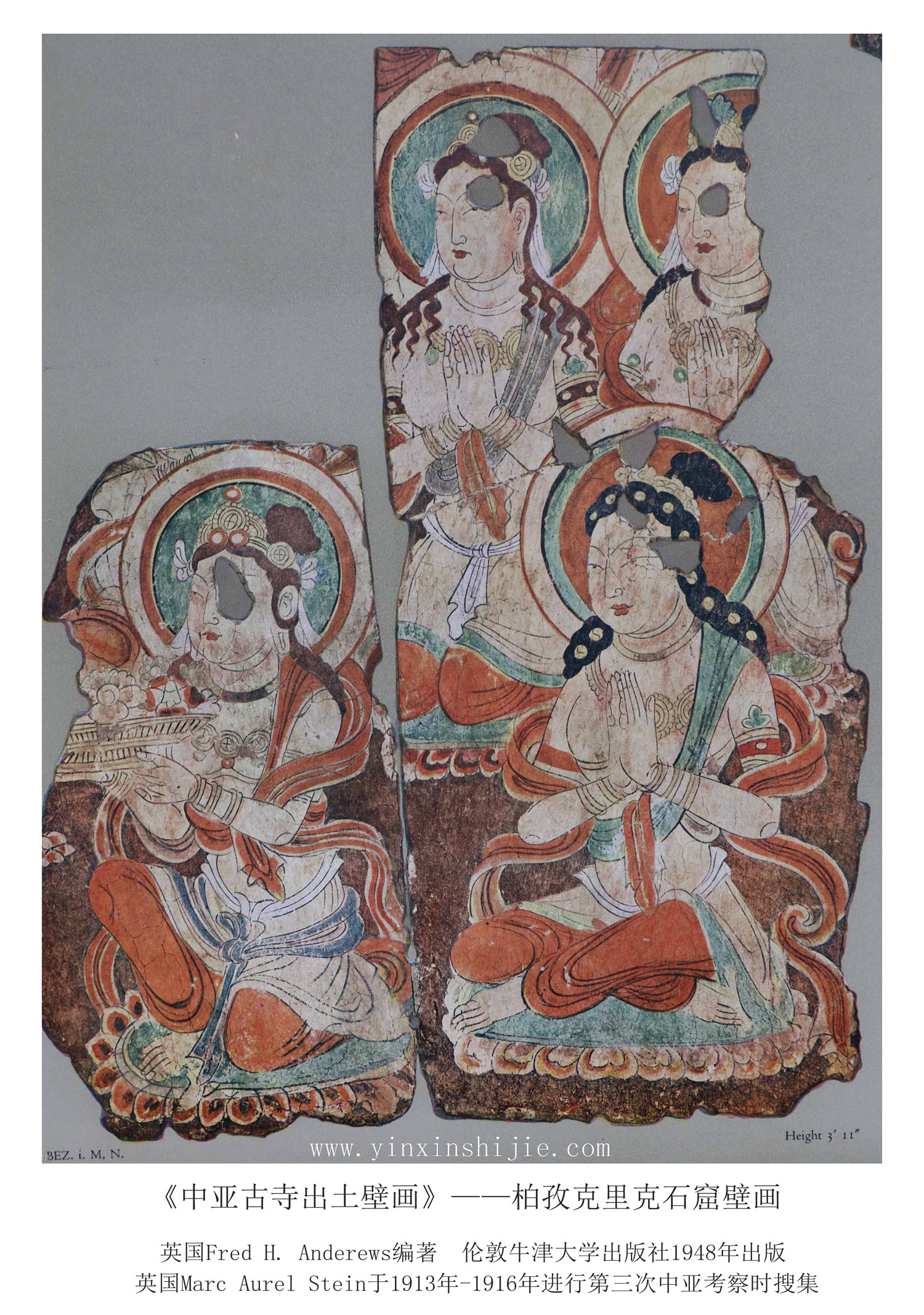 柏孜克里克石窟壁画（三十）—《中亚古寺出土壁画》1948年